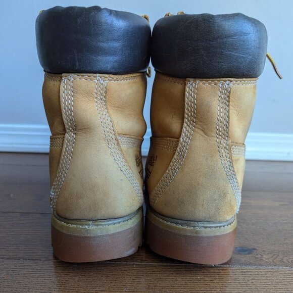 Timberland Men 8 M 6” Classic Work Boots Nubuck Leather Beige Primaloft 400gm - Picture 11 of 13